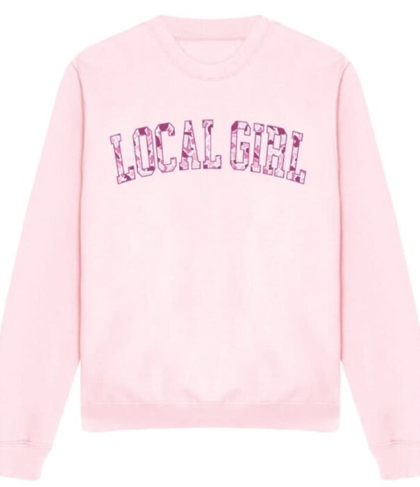 Local Girl Outfitters LG LCF Pink Arch Crew Baby Pink