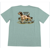 Marsh Wear Youth Heritage Pointer Tee Agate Heather