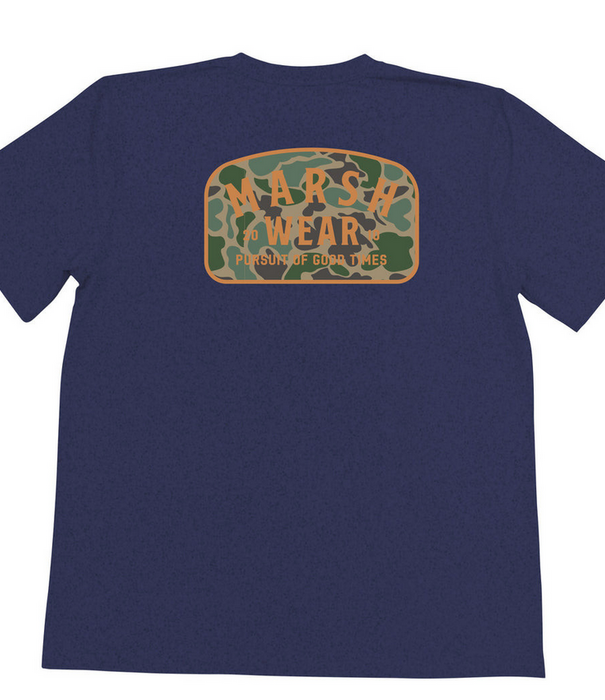Marsh Wear Marsh Wear Youth Alton Camo Tee Navy Heather