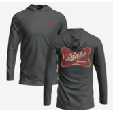 Drake Life Graphic L/S Hoodie Tee Graphite Heather