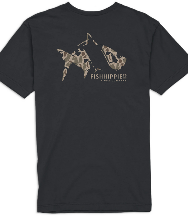 Fish Hippie Fish Hippie Banks Camo Black Tee