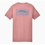Fish Hippie Puffer Fish Flatwater Salt Pink Tee