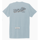 Fish Hippie On Board Flatwater Shale Heather Tee