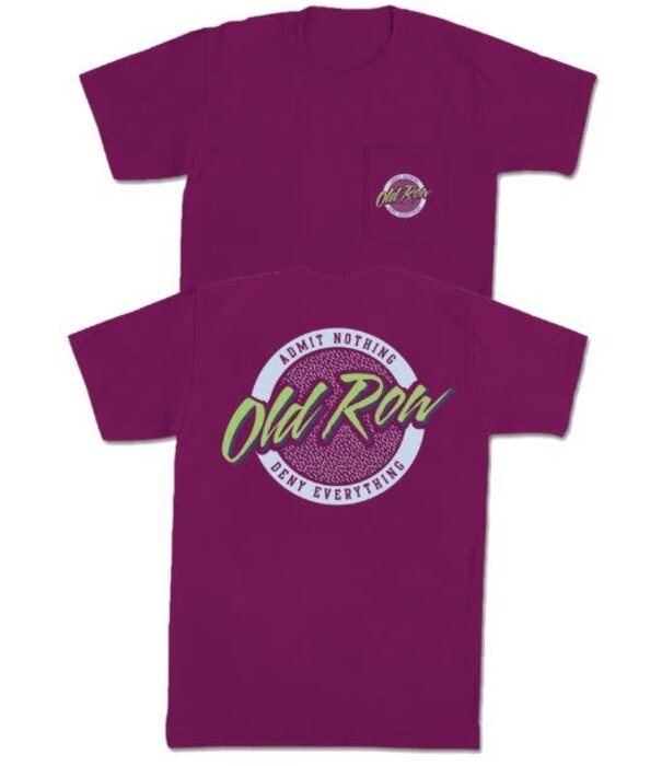 Old Row Circle Logo Pocket Tee Boysenberry