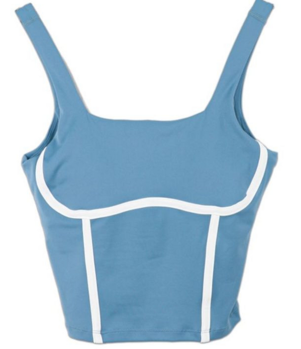 Simply Southern Simply Southern Sports Bra Seamed Dark Blue