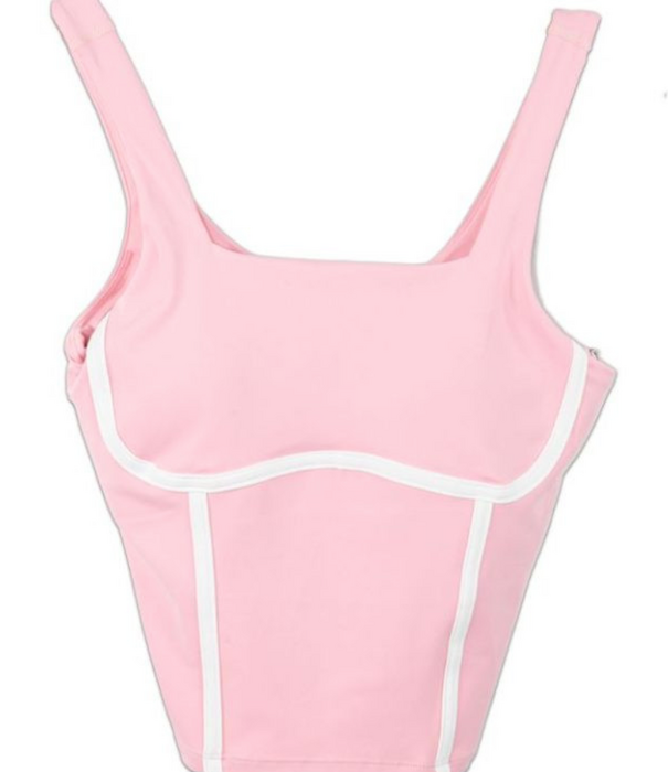 Simply Southern Simply Southern Sports Bra Seamed Orchid