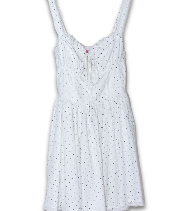 Simply Southern Simply Southern Dress Dots White