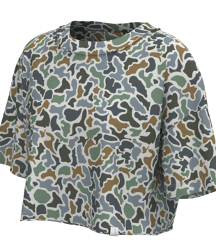 LG Boxy Crop Localflage Bluff SS Tee