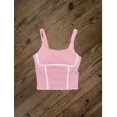 Simply Southern Sports Bra Seamed Orchid
