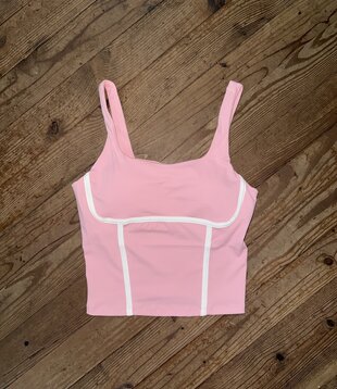 Simply Southern Sports Bra Seamed Orchid