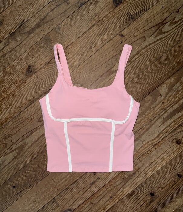 Simply Southern Simply Southern Sports Bra Seamed Orchid