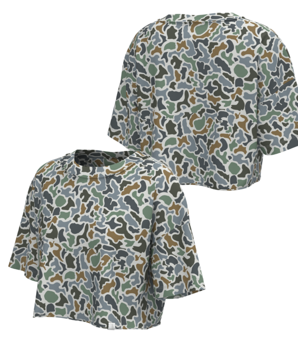 Local Boy Outfitters Youth LG Localflage Bluff Boxy Crop SS Tee