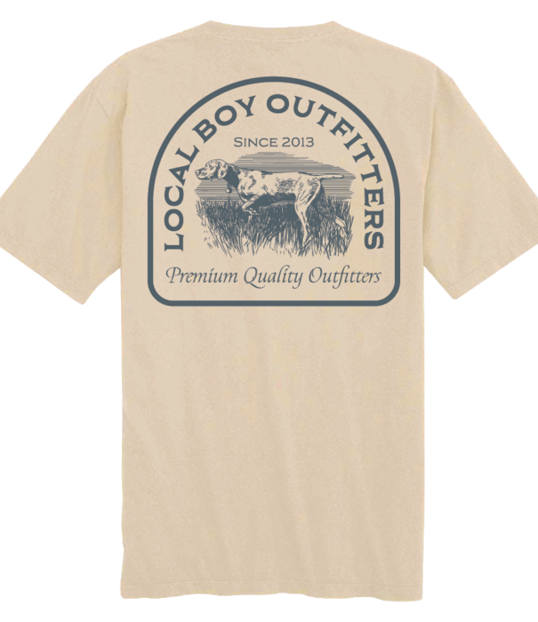 Local Boy Outfitters Toddler Vintage Pointer Latte SS Tee