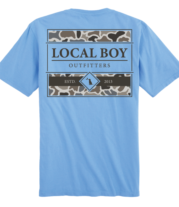 Local Boy Outfitters Toddler LCF Framed Fill Washed Denim SS Tee