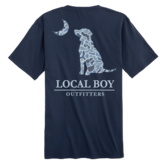 Toddler Distressed LCF Cobalt China Blue Dog & Moon Tee