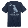 Toddler Distressed LCF Cobalt China Blue Dog & Moon Tee