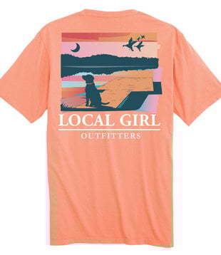 LG Lab on Dock Neon Cantaloupe SS Tee