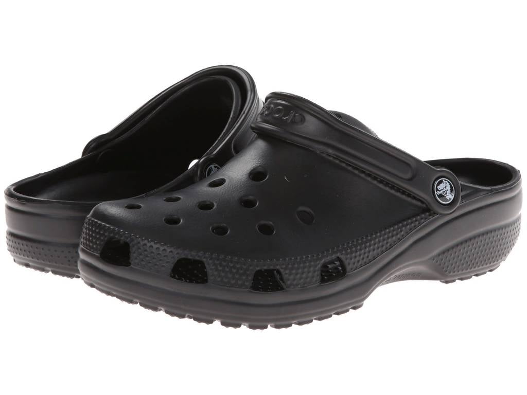 non slip crocs black
