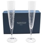 Set of 2 Bellini Champagne Flute Glasses Gift Box