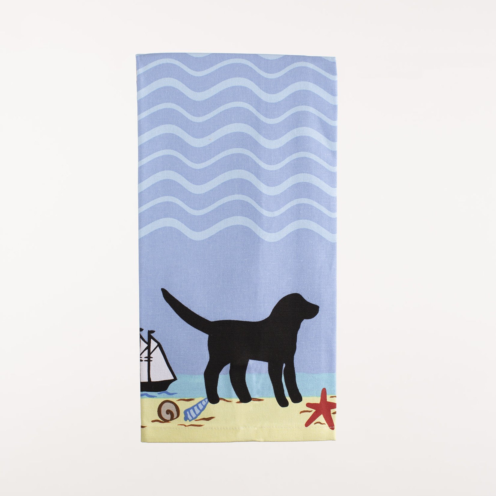 28" x 20" Kitchen Towel - Beach Dogs