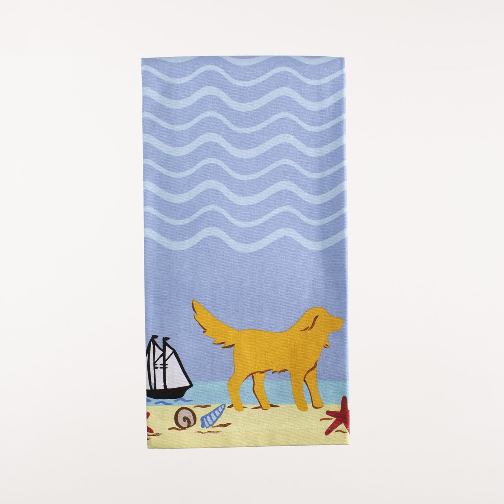 28" x 20" Kitchen Towel - Beach Dogs