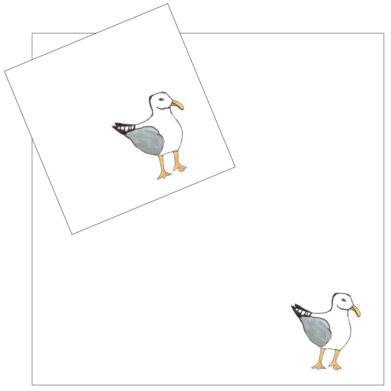 4 Piece Napkin Set - Seagulls