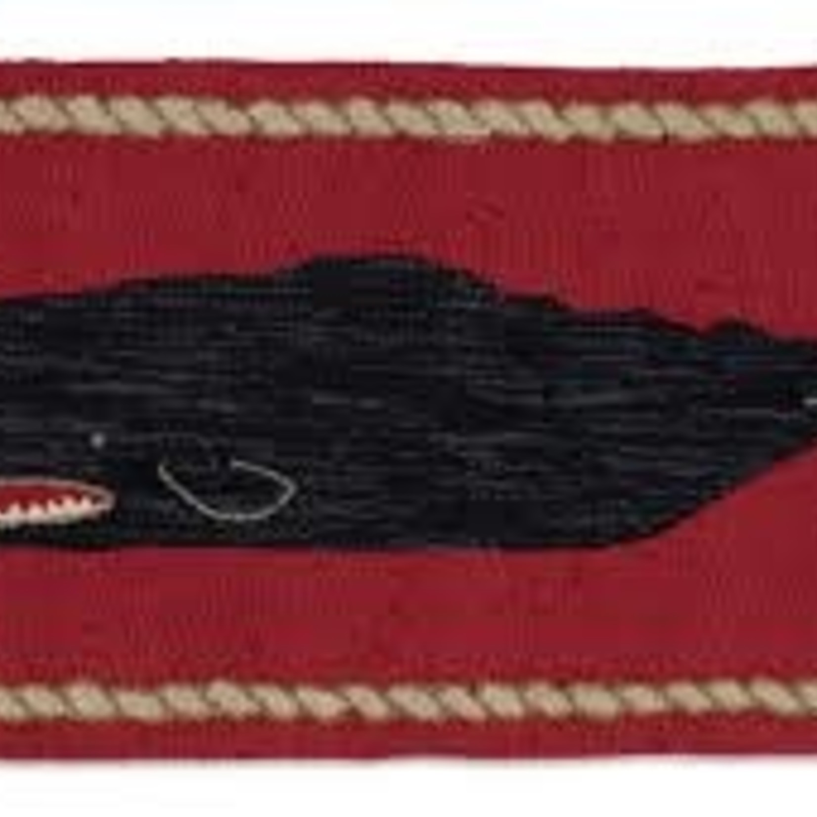 Hooked Rug  Black Whale 2x4