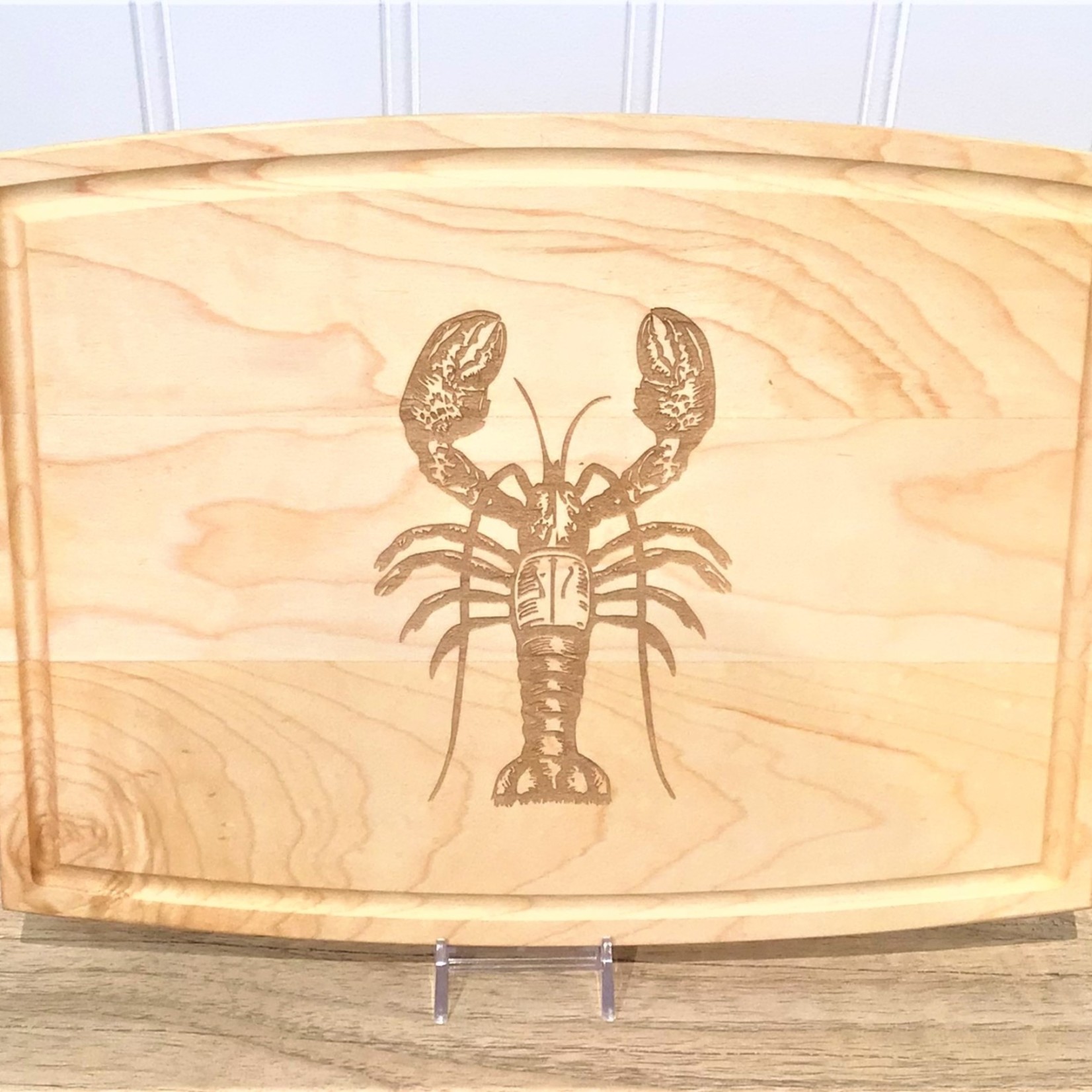 Lobster 12" Arched Rectangle Cutting Board