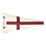 Red and White Nautical Flag Pillow