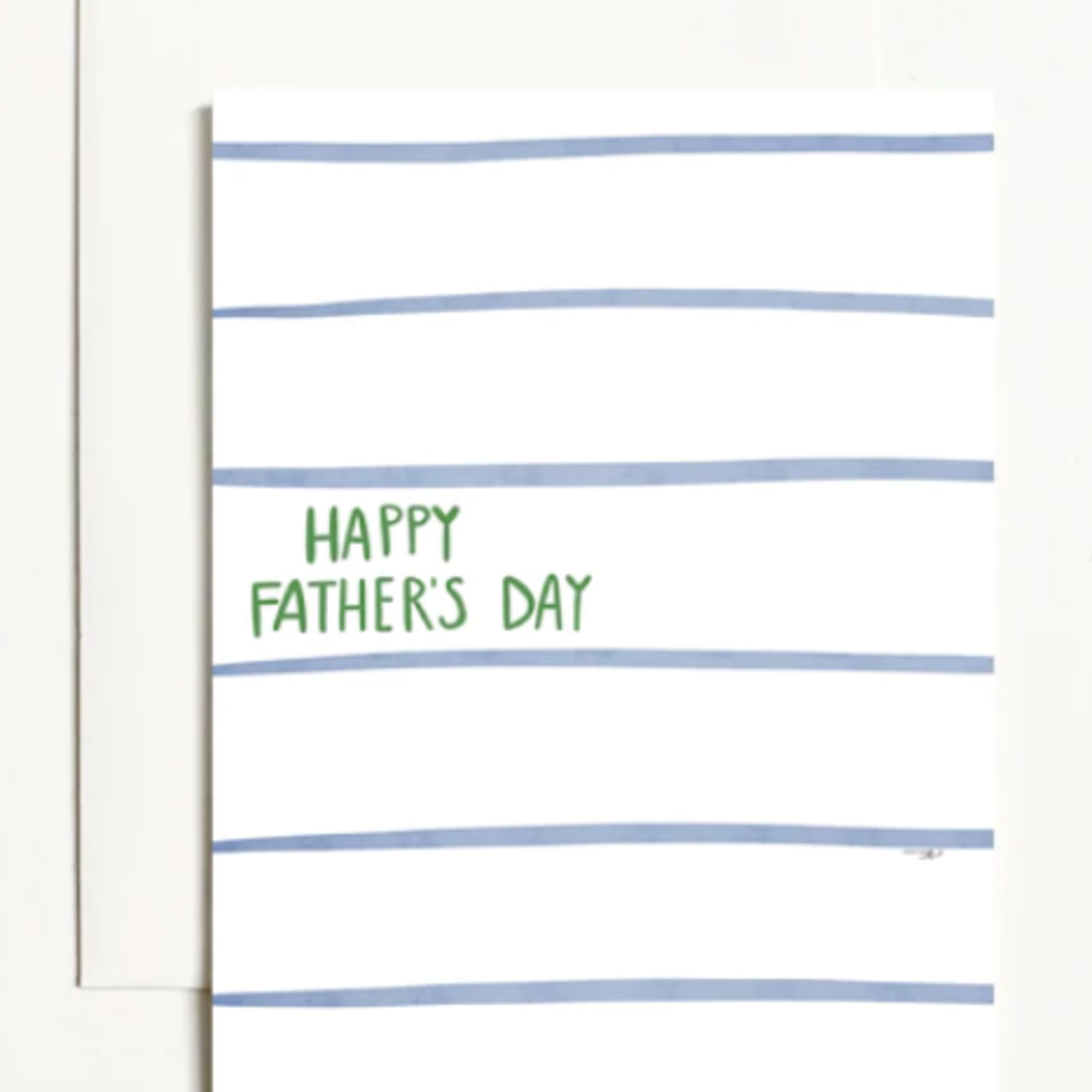 Father's Day Blue Stripe Greeting Card