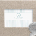 Natural Linen with Scallop 4x6 Frame Horizontal