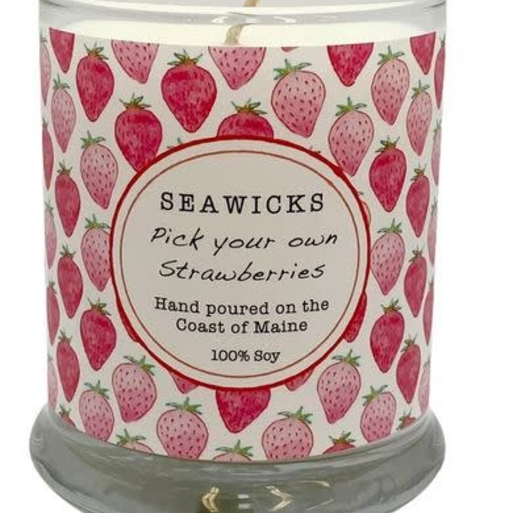 Pick your own strawberries soy candle