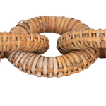 Rattan Wrapped Mango Wood Chain with 5 Links