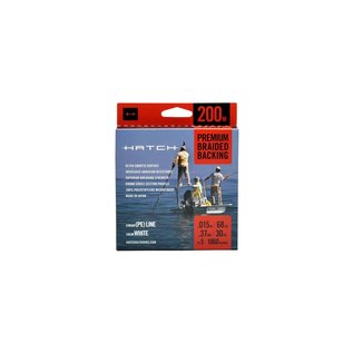 Hatch Outdoors Premium Braided Backing 68lb, 200M, White