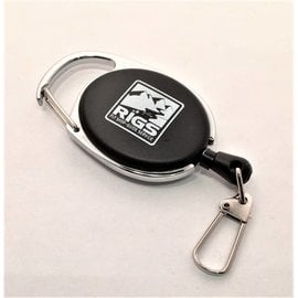 Black Nickel Carabiner Tape Measure Zinger Combo