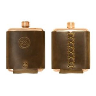 Whiskey Leatherworks RIGS Logo'd Clark Fork Copper Flask