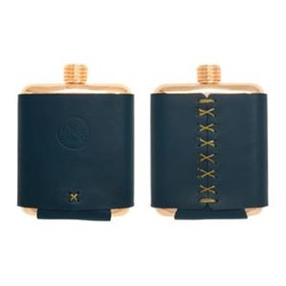 Whiskey Leatherworks RIGS Logo'd Clark Fork Copper Flask