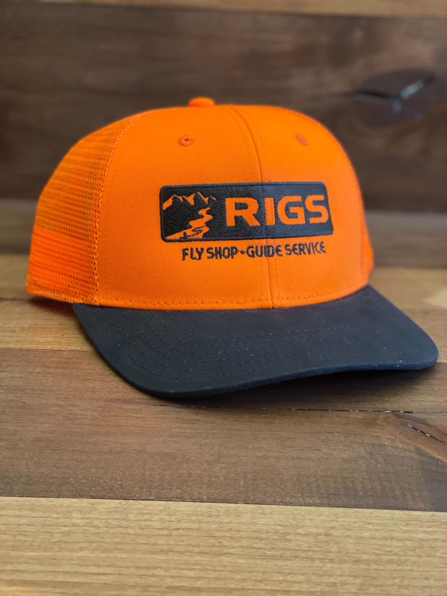 RIGS Logo Orvis Blaze Orange and Wax Cap - RIGS Fly Shop