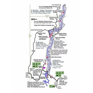 Troutmap Green  River Troutmap - ABC Combo, Flaming Gorge Dam To Swinging Bridge