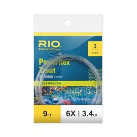 Air-Lock Rio Powerflex Leaders - 9FT - 3 Pack