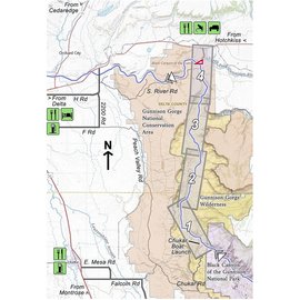 Troutmap Gunnison Gorge NCA - Chukar to Gunnison Forks (Pleasure Park)