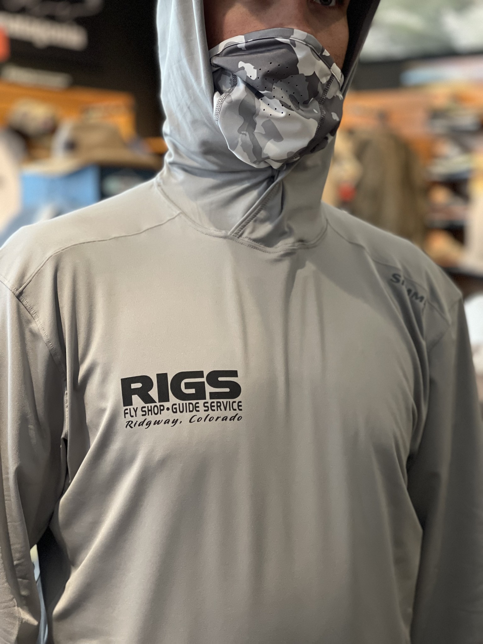 RIGS Logo Simms Men's Solarflex Guide Hoody