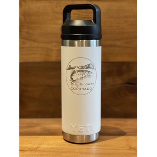 YETI Coolers Rambler 18oz Bottle Chug Cap Ridgway Co Logo