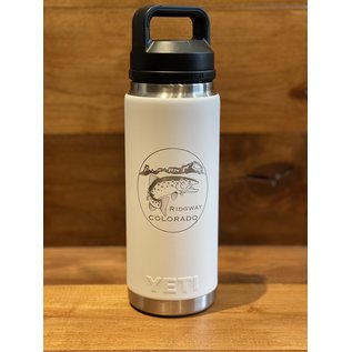 YETI Coolers Rambler 26oz Bottle Chug Cap Ridgway Co Logo