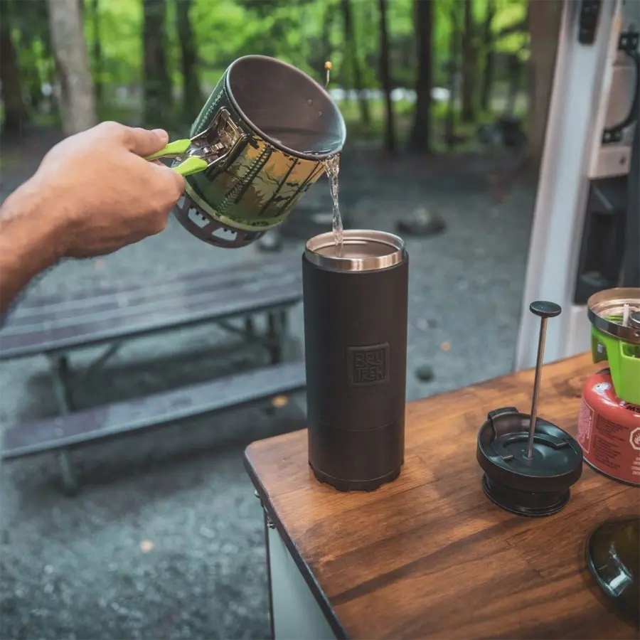OVRLNDR Blue 24 fl oz Travel French Press - Planetary Design