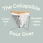 BruTrek Pour Over With 2ct Reusable Coffee Sock