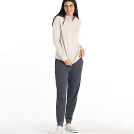 Free Fly FreeFly Women's Bamboo Lightweight Fleece Cropped Hoody