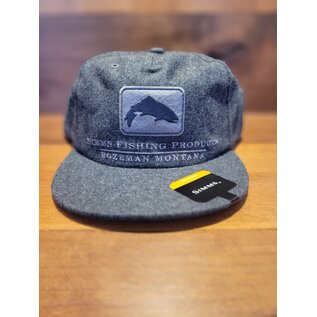 Simms Fishing Wool Trout Icon Cap - Graphite