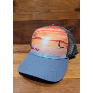 Scott Sunset with Permit Tail Hat