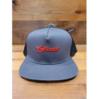 Scott Black and Grey Flatty Hat